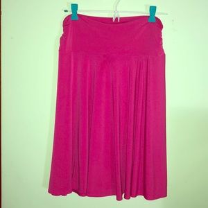 George Knee Length Pink Skirt Polyester Blend